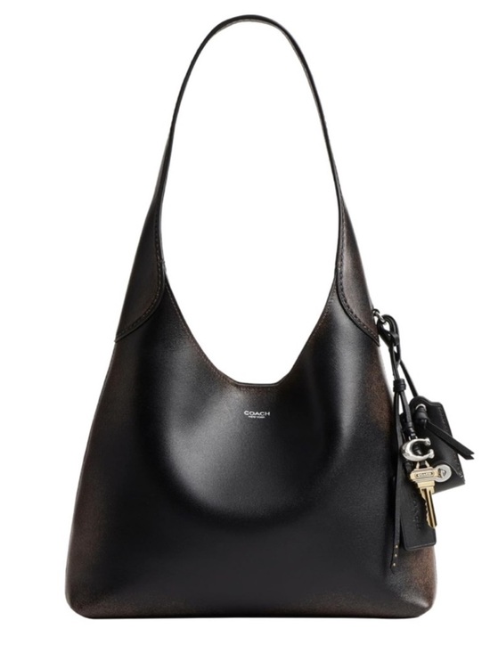 Coach Handbags - New Coach Black Brown Leather Brooklyn Shoulder Bag 28